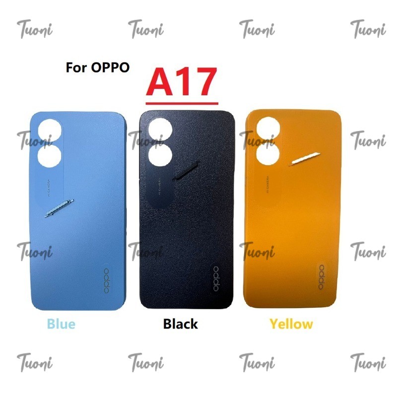สําหรับ OPPO A17 Original ใหม่ฝาหลังแบตเตอรี่เปลี่ยนชิ้นส่วน
