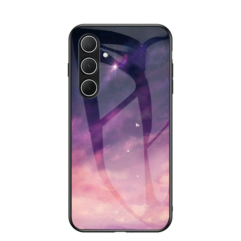 สําหรับ Samsung Galaxy A56, เคสโทรศัพท์กระจก Starry Sky, ฝาครอบป้องกันกระจกป้องกันการระเบิดคุณภาพสูง