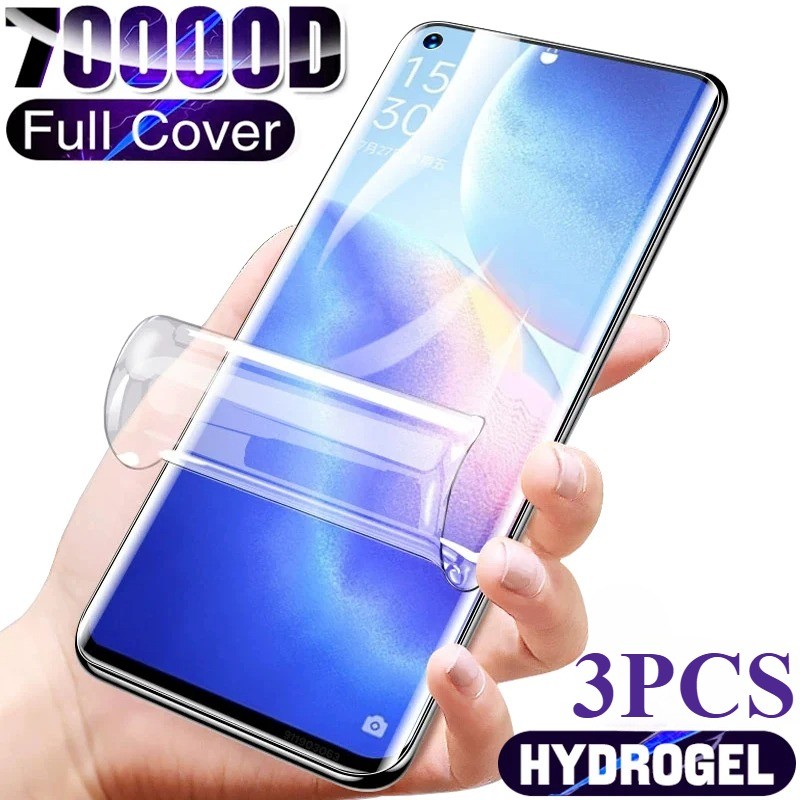 3 ชิ้น 700D HD Clear Soft Hydrogel ฟิล์มสําหรับ Realme 8i 8s 8 7i 7 6i 6s 6 5i 5s 5 3i 3 2 Pro Globa