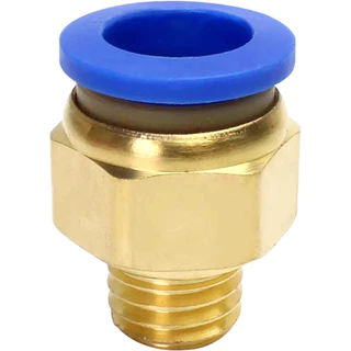 Pc ข้อต่อนิวเมติก m12X1.75- M5 M6 M8 M10 M12 เมตริกชายด้ายท่ออากาศ Push In Quick Connector