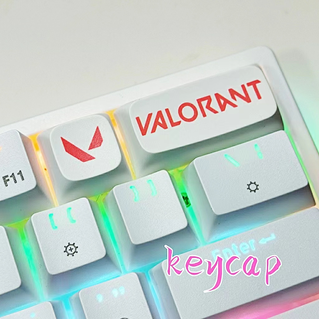 Valorant Keycap PBT XDA เหมาะสําหรับสวิตช์คีย์บอร์ดเชิงกล Keycap KUYKY