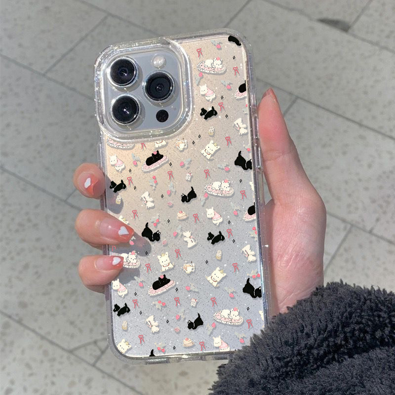 💕Violet💕ส่งจากไทย เคสโทรศัพท์มือถือนิ่ม เคสไอโฟน  สําหรับ iPhone 11 7PLUS 8PLUS 16 15 14 13 12 11Promax 7 Plus XR XSMax