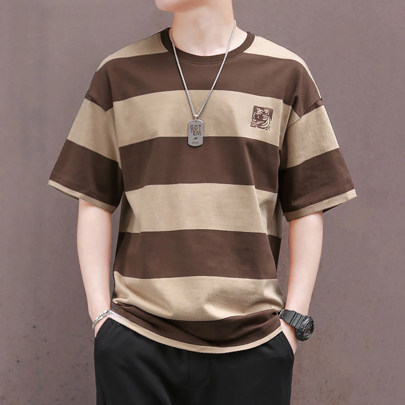 เสื้อลายทาง men clothes ชุดผู้ชาย men tshirt เสื้อผู้ชาย