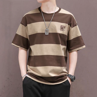 เสื้อลายทาง men clothes ชุดผู้ชาย men tshirt เสื้อผู้ชาย