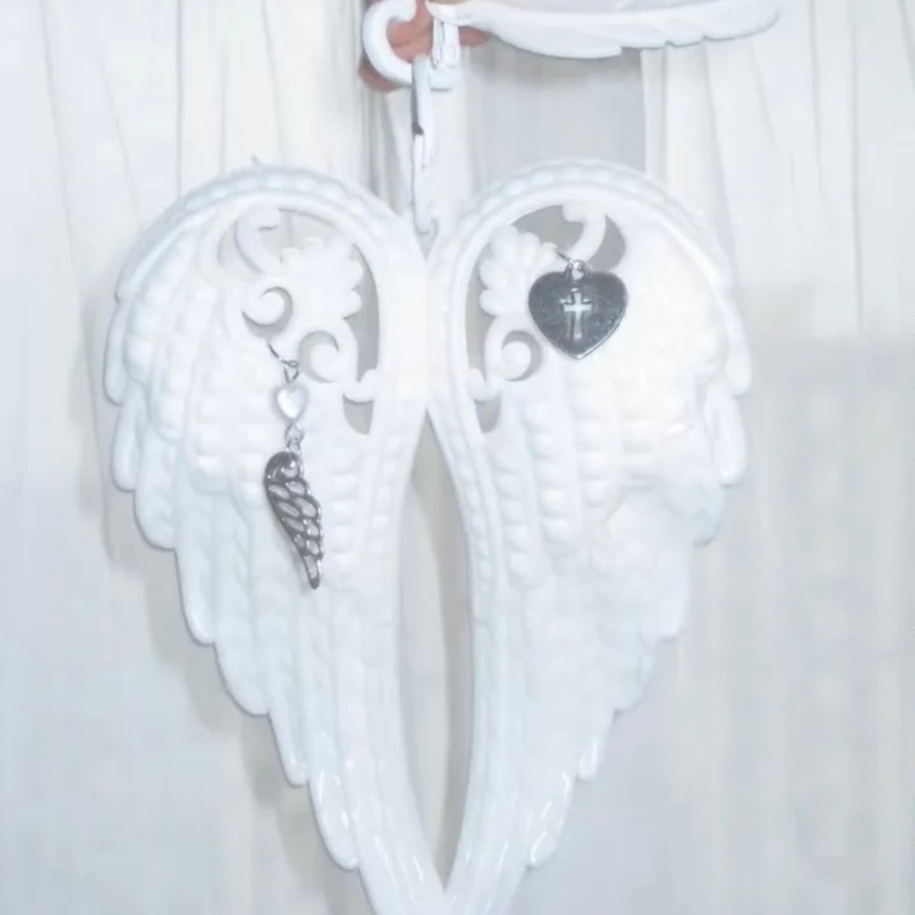 โบราณในช่วงต้น y2k หวาน Cool Angel Wings องค์ประกอบกระเป๋าจี้ ins บล็อกเกอร์สไตล์เดียวกัน Niche กระเป๋าที่ไม่ซ้ํากันจี้อินเทรนด์