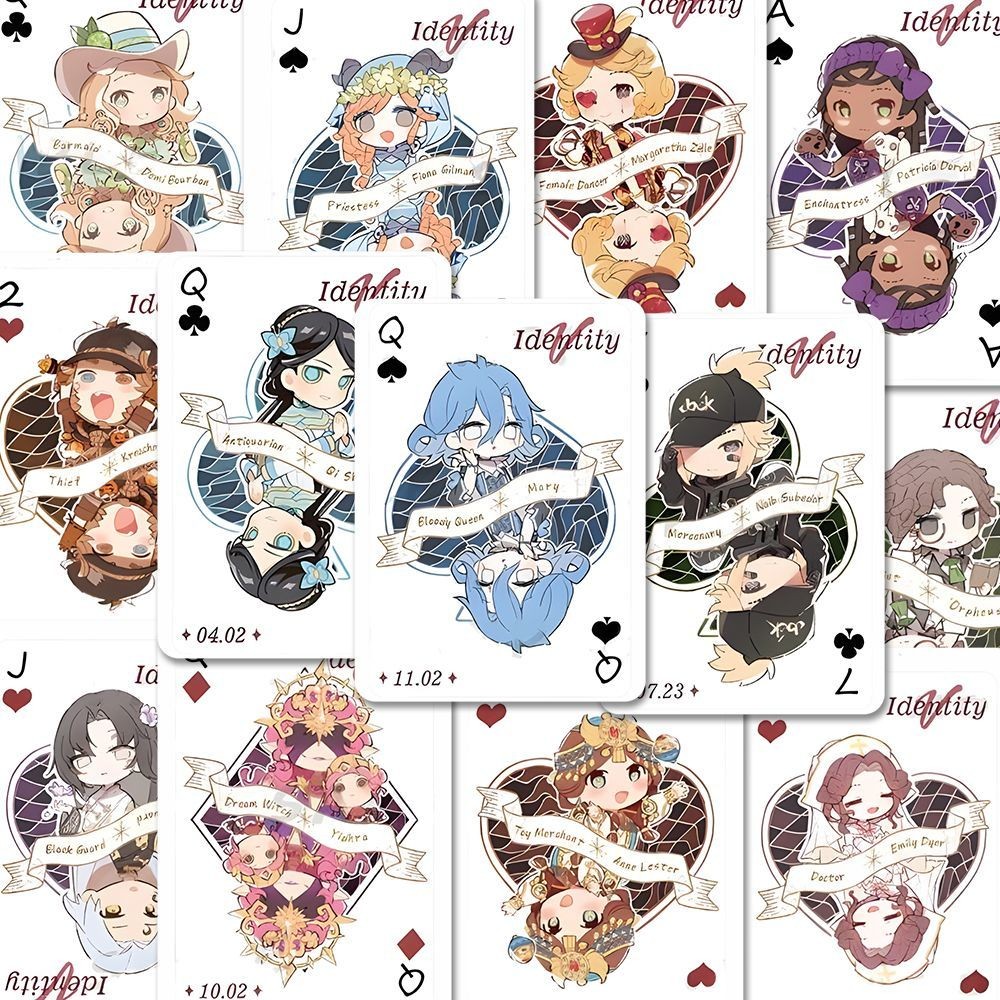 [550 คนที่รวบรวม] สติ๊กเกอร์การ์ดเล่น Identity V 146 ชิ้น อุปกรณ์เสริมเกม สติ๊กเกอร์โทรศัพท์ Fool’s Gold Fisherman Night Watchman กันน้ำ