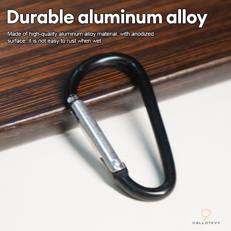 พวงกุญแจตะขอ พวงกุญแจ ขอเชื่อมต่อเชือ D หมายเลข 5 พร้อมตะขอเกี่ยวเป้สะพายหลังแบบอลูมิเนียมอัลลอยด์เคาราบิเนอร์ หัวเข็มขั - รูปที่ 5