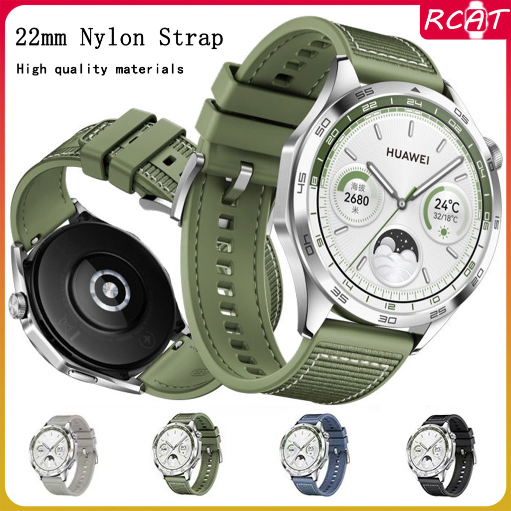 22มม สายแบบสปอร์ตขนาด for Huawei Watch GT 5/4/3/2/2e Pro/Redmi Watch 5 Active/Amazfit bip 6/Garmin/Samsung