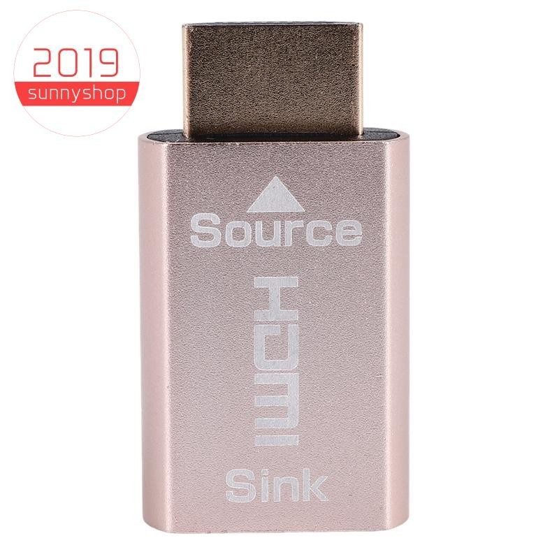 [sunnyshop2019] อะแดปเตอร์ที่จับสัญญาณ HDMI KVM HDMI2.0 EDID DDC ปลั๊กดัมมี่ สําหรับจอแสดงผล HDMI อิมูเลเตอร์ เป็น 3840X2160