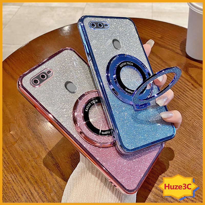 เคส OPPO A12 A5S A7 F9 A74 A95 A74 5G A96 A76 A18 A38 เคสโทรศัพท์มือถือ แบบพับได้ พร้อมขาตั้ง สําหรับ ZJSF
