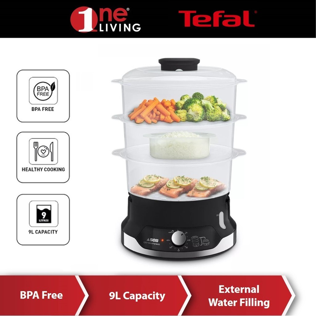Tefal เครื่องนึ่งอาหารขนาดกะทัดรัดพิเศษ / Pengukus Elektrik VC2048