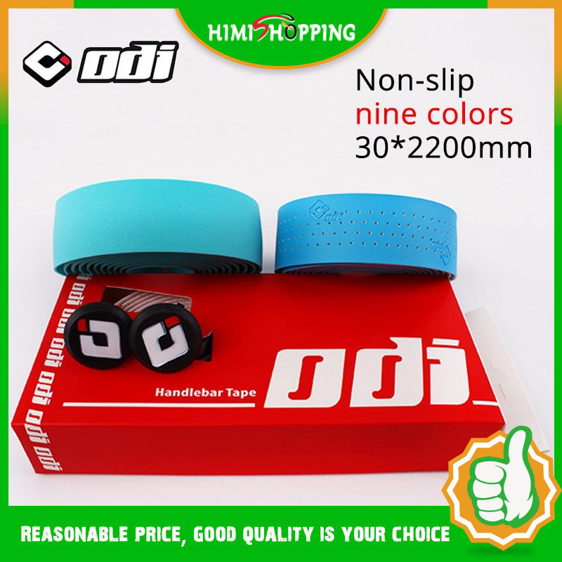 【Available】เทปพันแฮนด์จักรยาน Odi 2.2 ม. 1 คู่ พร้อมปลั๊ก 2 บาร์
