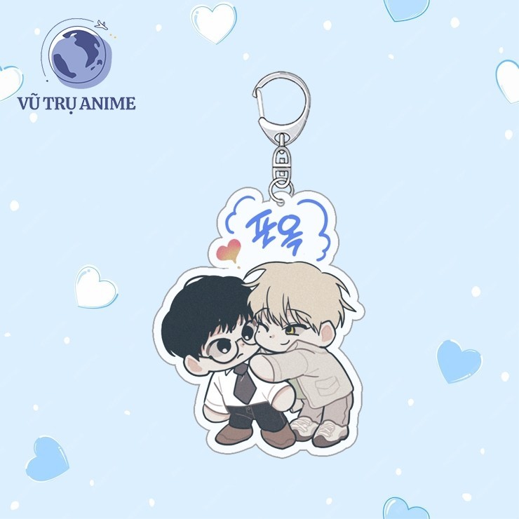 CHECKMATE พวงกุญแจพิมพ์ manhwa BL Boylove CHECKMATE ของขวัญ chibi micha อะนิเมะอะคริลิคน่ารัก