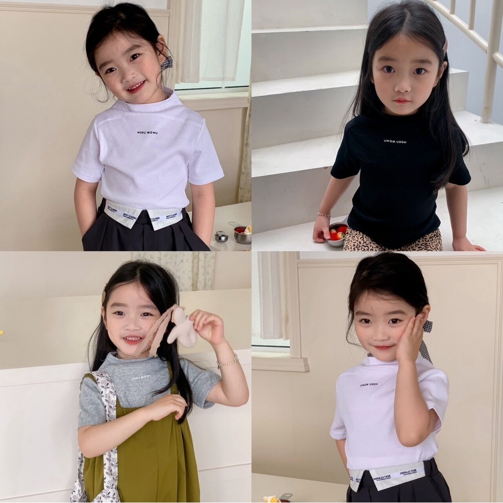 PRETTY BABY พร้อมส่ง เสื้อยืดเด็กผู้หญิง เสื้อเด็ก แขนสั้น เนื้อผ้าใส่สบาย(1105)