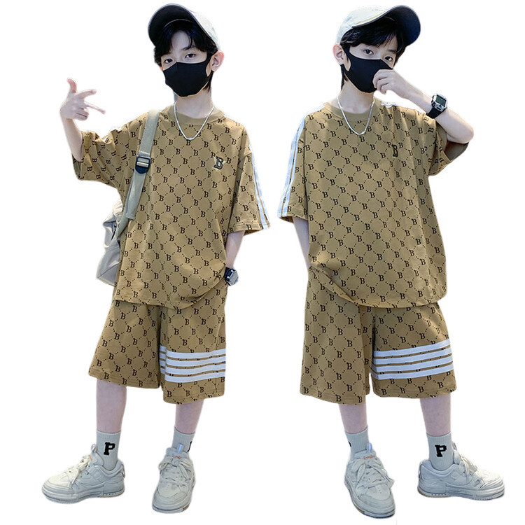 COCO ชุดเซ็ตเด็กผู้ชาย เสื้อคอกลม+กางเกงขาสั้น รุ่น A9922