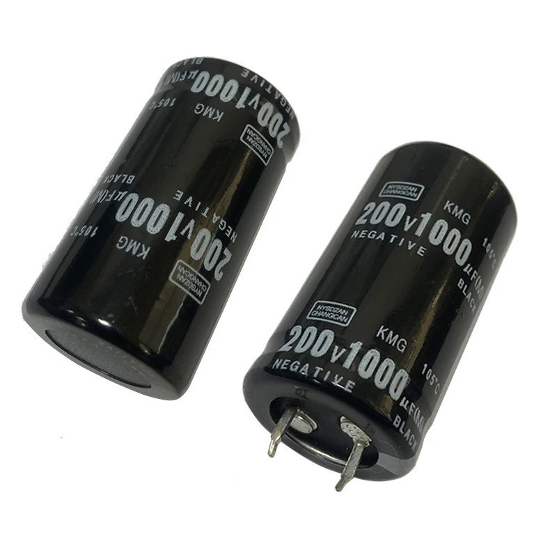 1pcs 200V 250v 1000uf 25x45 มม.อลูมิเนียม Electrolytic Capacitor 200v 200vdc 1000uf 1000mf 1000mfd