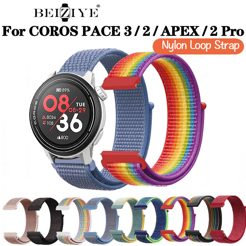 สายนาฬิกาข้อมือไนล่อน ระบายอากาศ แบบเปลี่ยน สําหรับ COROS PACE 3 Sport nylon loop Strap Smart watch 20 มม. 22 มม. COROS PACE 2 APEX 2Pro 42 มม. 46 มม.