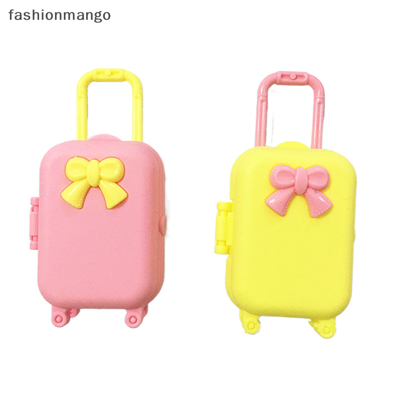 [fashionmango] กระเป๋าเดินทางพลาสติก อุปกรณ์เสริม สําหรับบ้านตุ๊กตา 9.1 กรัม