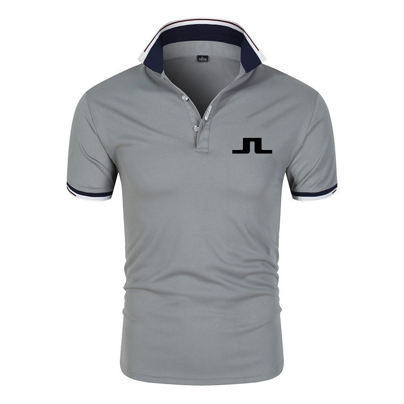 เสื้อโปโลแขนสั้น ระบายอากาศได้ดี แบบแห้งเร็ว เหมาะกับฤดูร้อน สําหรับผู้ชาย ใส่เล่นกีฬากอล์ฟกลางแจ้ง