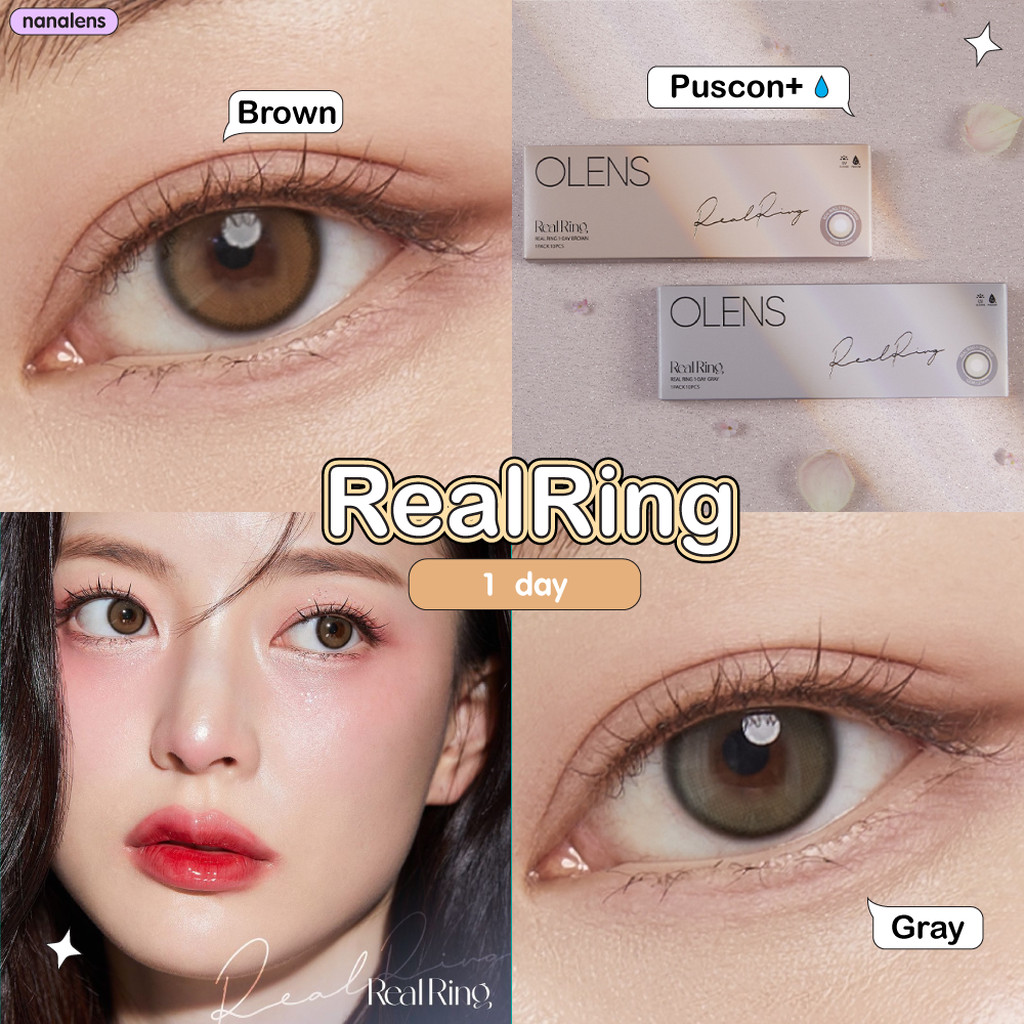 Nanalens/Olens รุ่น Real Ring 1 Day คอนแทคเลนส์รายวัน 5 คู่