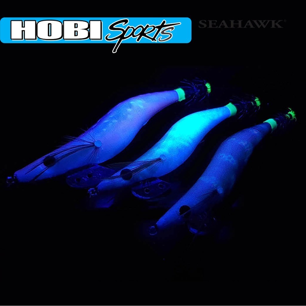 Seahawk Lures Xha Squid Jig Belacan SYY-03  Luminous Body + Strong Hooks