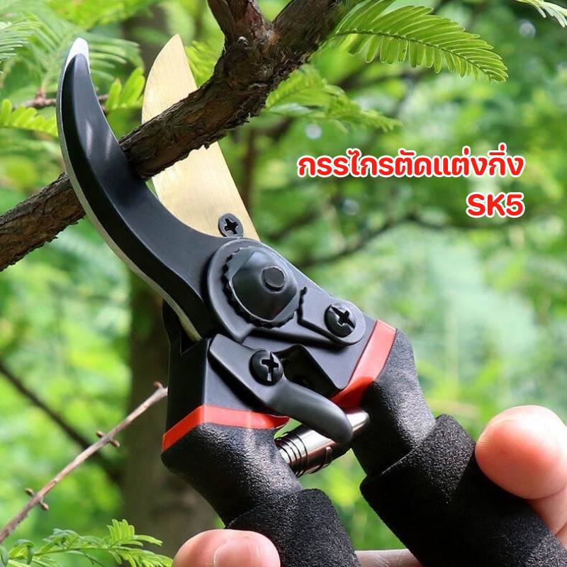 พร้อมส่🔨กรรไกรตัดแต่งกิ่ง SK5 กรรไกรตัดกิ่งไม้ คม ทน ประหยัดแรงงาน อุปกรณ์ทำสวน