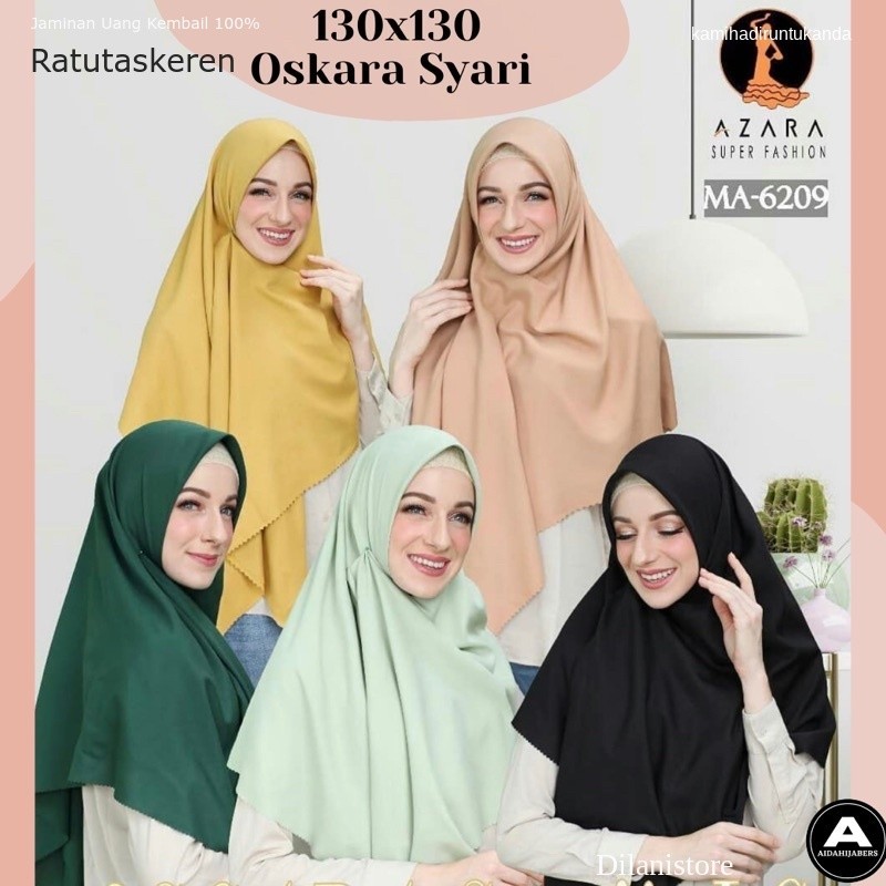 Harmony Syari Oskara Square Hijab (130 X 130 Cm) By Azara Hijab Voal Miracle Azara Keren