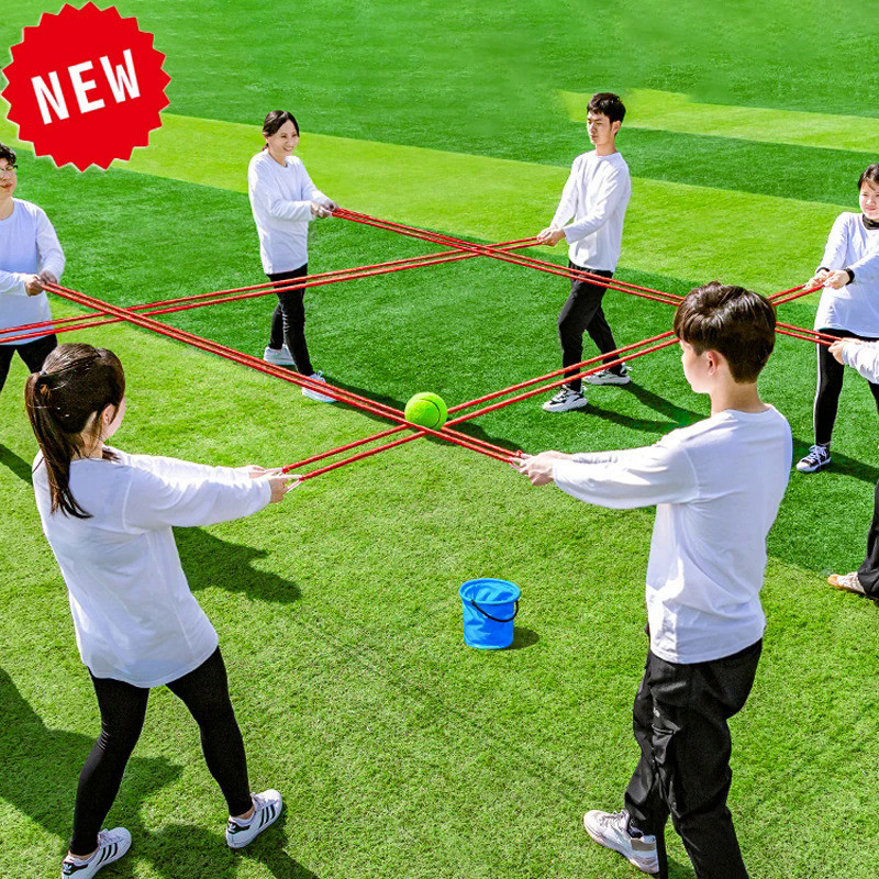 Teamwork Game Pull Rope Track Catch the Ball Team Building Game Parent-child Interaction Multiplayer Collaboration Outdo
