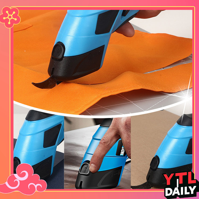 YTL กรรไกรไฟฟ้า กรรไกรไร้สาย เครื่องตัดแบตเตอรี่ไร้สาย เครื่องตัดผ้าพกพา