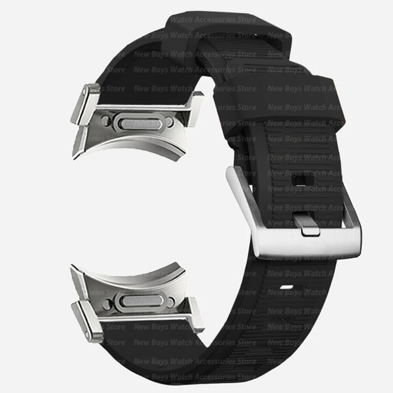 สายนาฬิกาข้อมือซิลิโคน ไม่มีรู สําหรับ Samsung Galaxy Watch 6 Classic 47 มม. 43 มม. 4/5/6 44 มม. 40 มม. Galaxy 5pro 45 มม. ราคา ถูกที่สุด ดีลบีเคเค แกลเลอรีภาพที่ 4