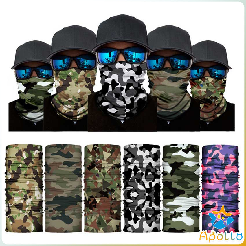 Apollo [A679] ผ้าบัฟกันฝุ่น โพกหัว ผ้าปิดหน้า กันแดด เลือกลายได้ แดด UV  Magic turban