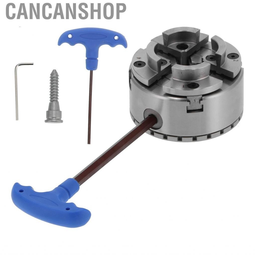 Cancanshop Self‑Centering Lathe Chuck Set Woodworking Machine Tool 1/8in Thread