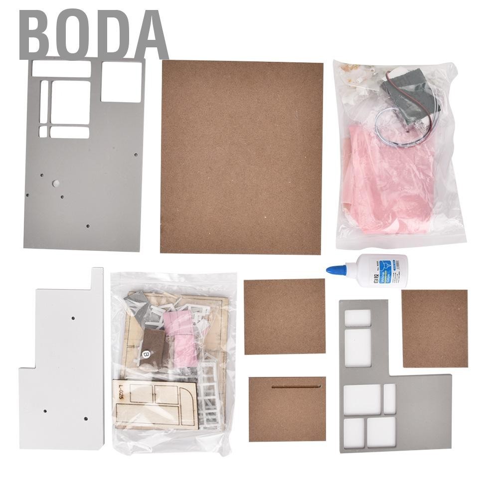 Boda Different Gift DIY Pink Doll House Model
