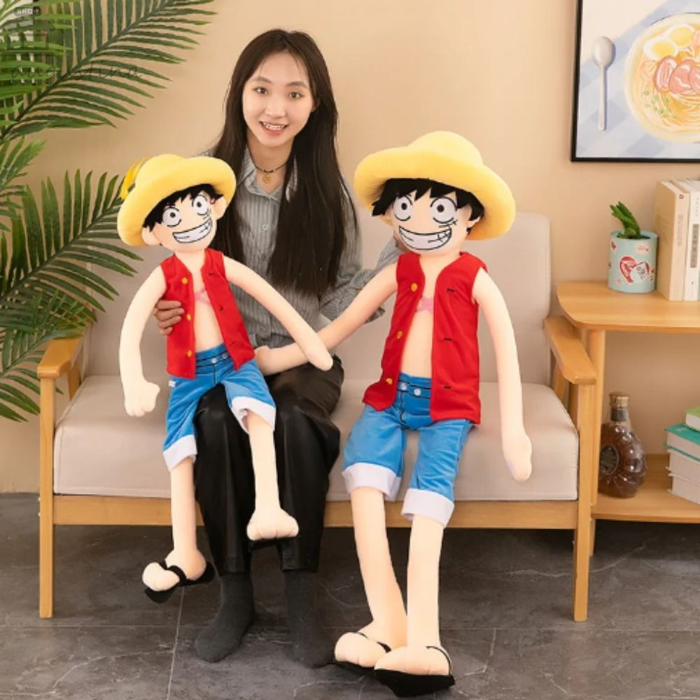 Augustina หมอนตุ๊กตานุ่ม รูปการ์ตูนลูฟี่ ลูฟี่น่ารัก ขนาดใหญ่ ของขวัญวันเกิด