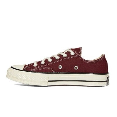 ♞,♘[100% authentic] Converse Chuck Taylor All Star 70 Hi sneakers 1970s canvas burgundy รองเท้า tra