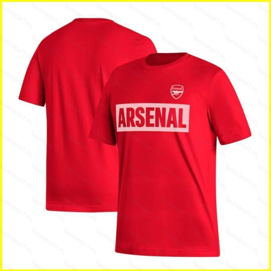 เสื้อกีฬาแขนสั้น ลายทีมชาติฟุตบอล Arsenal 444 Arsenal ชุดเยือน สไตล์เรโทร พลัสไซซ์ สีแดง สําหรับผู้ชาย และผู้หญิง