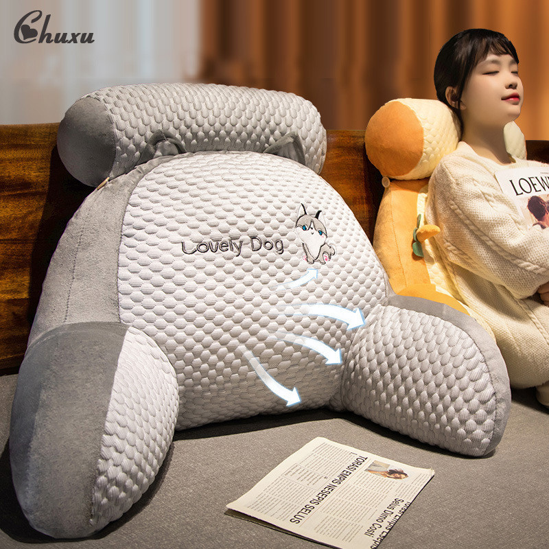 Chuxu หมอนข้างเตียง หมอนเอวนุ่ม พนักพิงหลังใหญ่ หมอนโซฟา หมอนเตียง