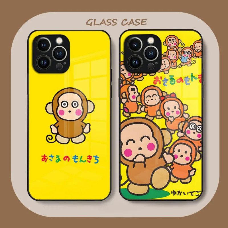 Osaru No Monkichi Monkey โทรศัพท ์ สําหรับ IPhone 12 14 13 11 Pro XS Max Plus Mini X XR 8 7 6s SE2020 Coque 0809