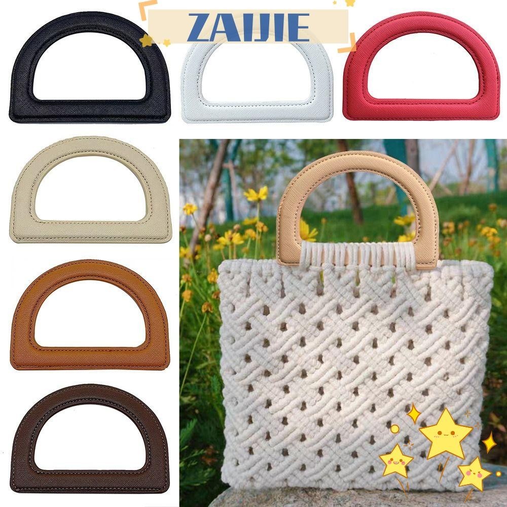 Zaijie24 หูหิ้วกระเป๋า รูปตัว D แบบเปลี่ยน สําหรับกระเป๋าถือ กระเป๋าสะพายไหล่ กระเป๋าเดินทาง DIY