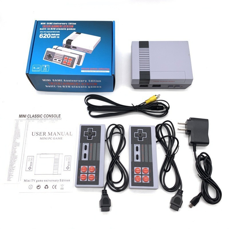 620 Game Console Nostalgic Retro Cable TV Red and White Mini Nes Home Game Console Game Console