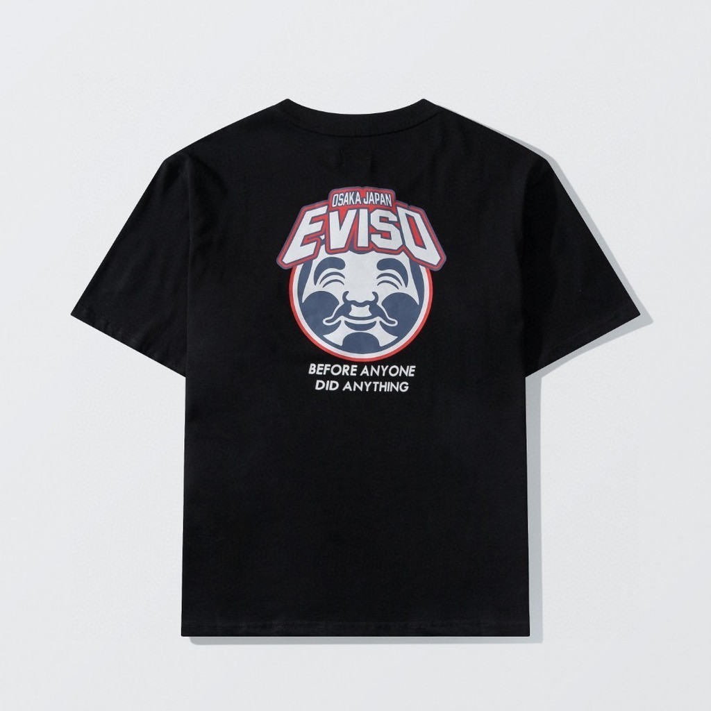 NDWJ EVISU Summer New Fashion Brand Big Buddha HeadlogoShort SleeveTT-shirt for Men and Women
