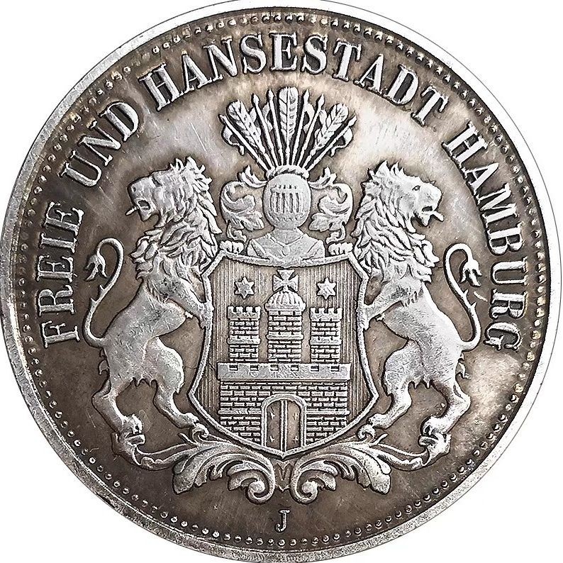 เหรียญกษาปณ์ที่ระลึก เหรียญกษาปณ์ที่ระลึก เงินดอลลาร์ 1896 เบอร์เกอร์ สิงโตคู่ หัวอินทรีย์ 40 มม. ของขวัญ♦3.22