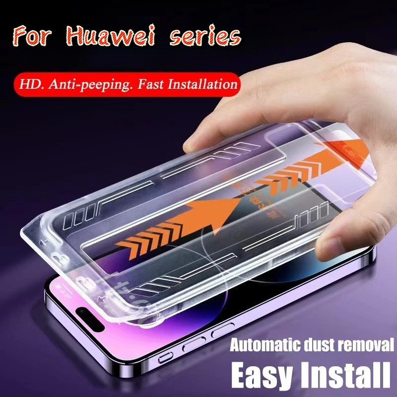 ฟิล์มกระจกนิรภัย ป้องกันฝุ่น ป้องกันแสงสีฟ้า ติดตั้งง่าย สําหรับ Huawei Nova 4 5T 5i 6SE 7i 9Z 9 10 11SE
