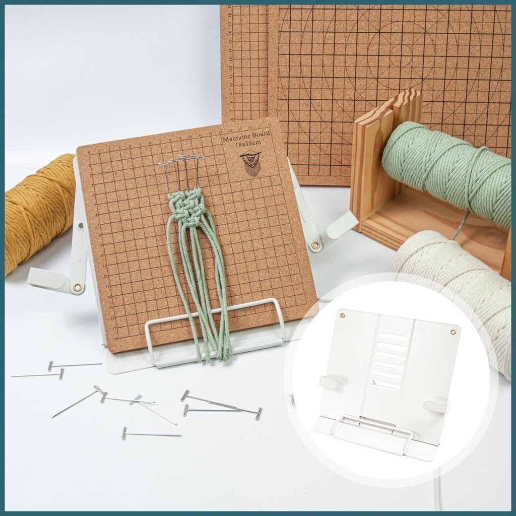ขาตั้งมาคราเม่ แบบพับได้ อเนกประสงค์ DIY สําหรับตั้งโต๊ะ งานศิลปะ งานฝีมือ