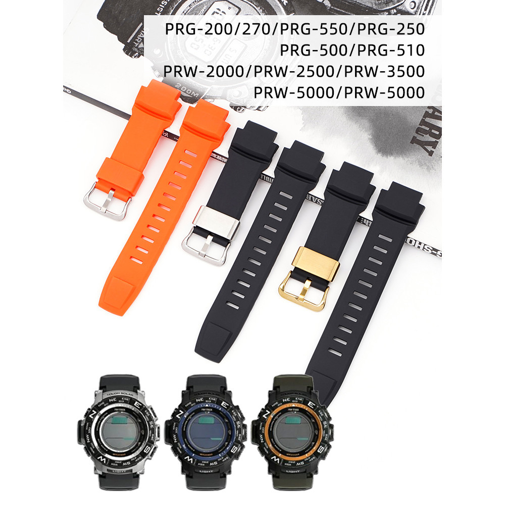 สายนาฬิกาข้อมือซิลิโคน สําหรับ Casio PROTREK Mountaineering Series PRG-270 500 PRW-2500 3500