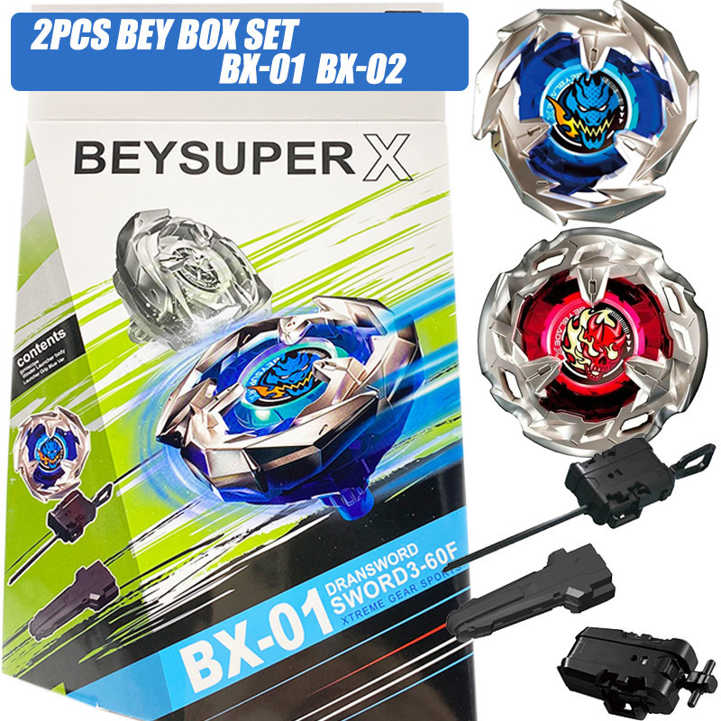 เบย์เบลด X BX-01 Dran Sword BX-02 Hells Scythe 2 ชิ้น เบย์เบลด Xtreme พร้อมตัวปล่อยกริป ชุดของเล่นสําหรับเด็ก ของขวัญวันเกิด