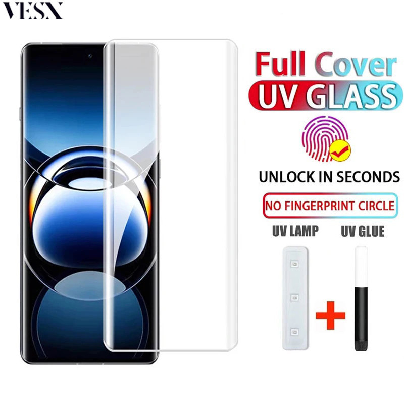ฟิล์มกระจก UV สำหรับ OPPO Find X8 X7 Ultra X6 X5 X3 X2 Pro 4G 5G 2024