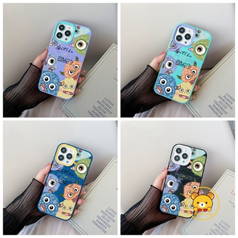 เคสโทรศัพท์มือถือ กันกระแทก ลายมอนสเตอร์น่ารัก 3-in-1 สําหรับ Xiaomi 14 13 Pro 13 Lite 12 12S 12X 12T 11T Pro Mi 11 Lite Civi 2 Poco F5 X5 Pro F4 F3 F2 Pro X2 ซิลิโคนคลุม