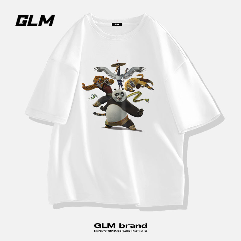 【Kung Fu Panda 4】เสื้อยืดพิมพ์ลายแพนด้า กังฟูแพนด้า4