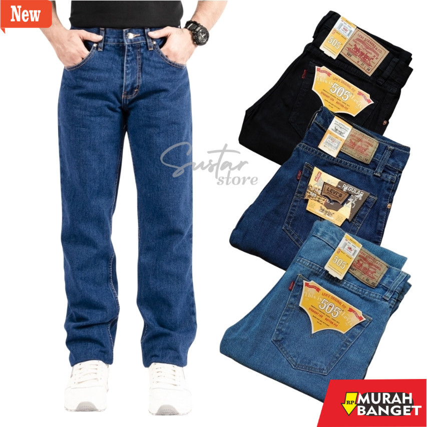 กางเกงยีนส์ผู้ชาย - WAREHOUSE CLEARANCE Long Jeans Size 27-38 Mens Standard รุ่น Lepis / Standard Me